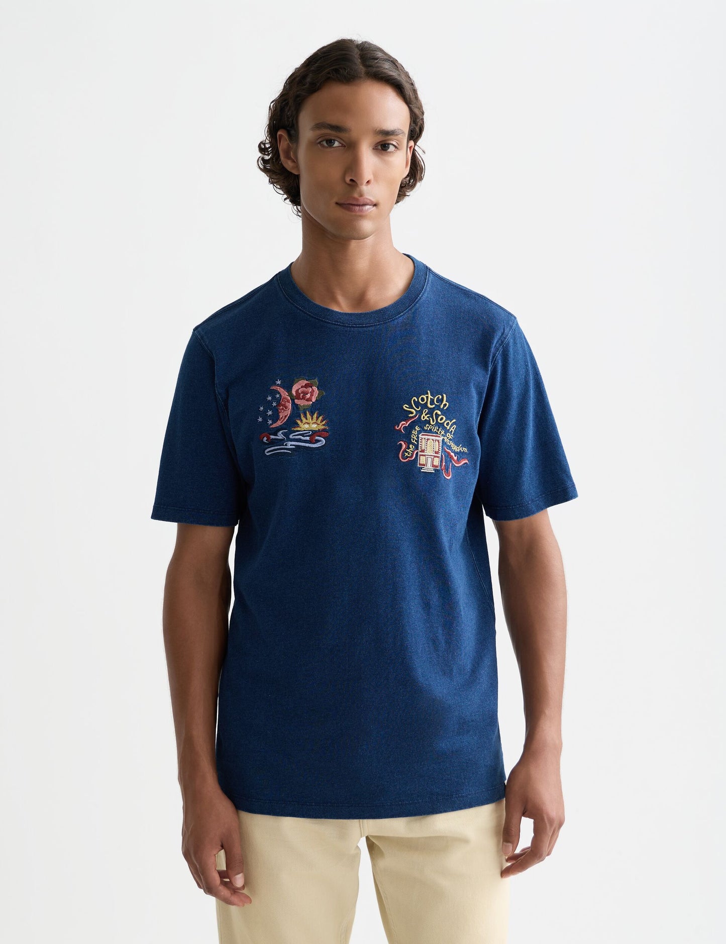 White Smoke טי שירט קצרה לגברים heroes anniversary - מהדורת 40 שנה SCOTCH & SODA