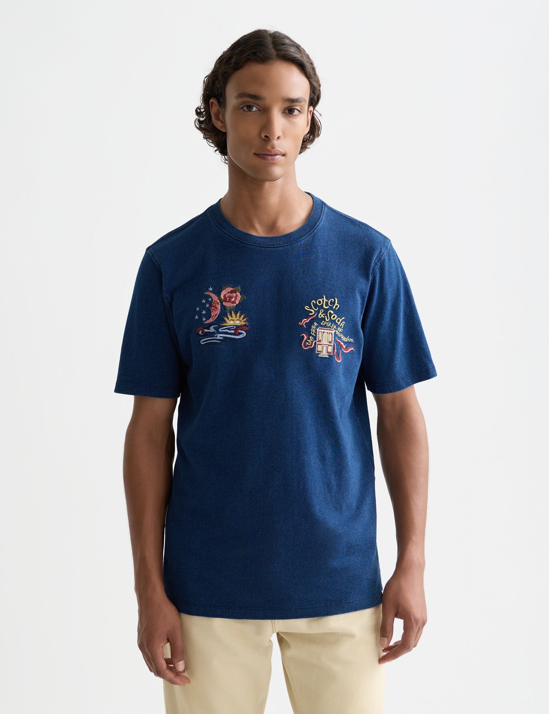 White Smoke טי שירט קצרה לגברים heroes anniversary - מהדורת 40 שנה SCOTCH & SODA