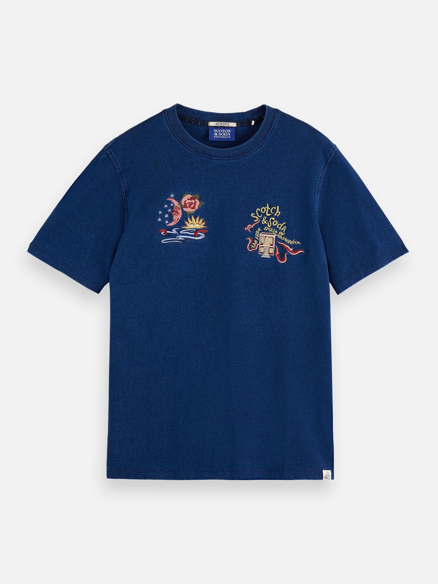 Midnight Blue טי שירט קצרה לגברים heroes anniversary - מהדורת 40 שנה SCOTCH & SODA