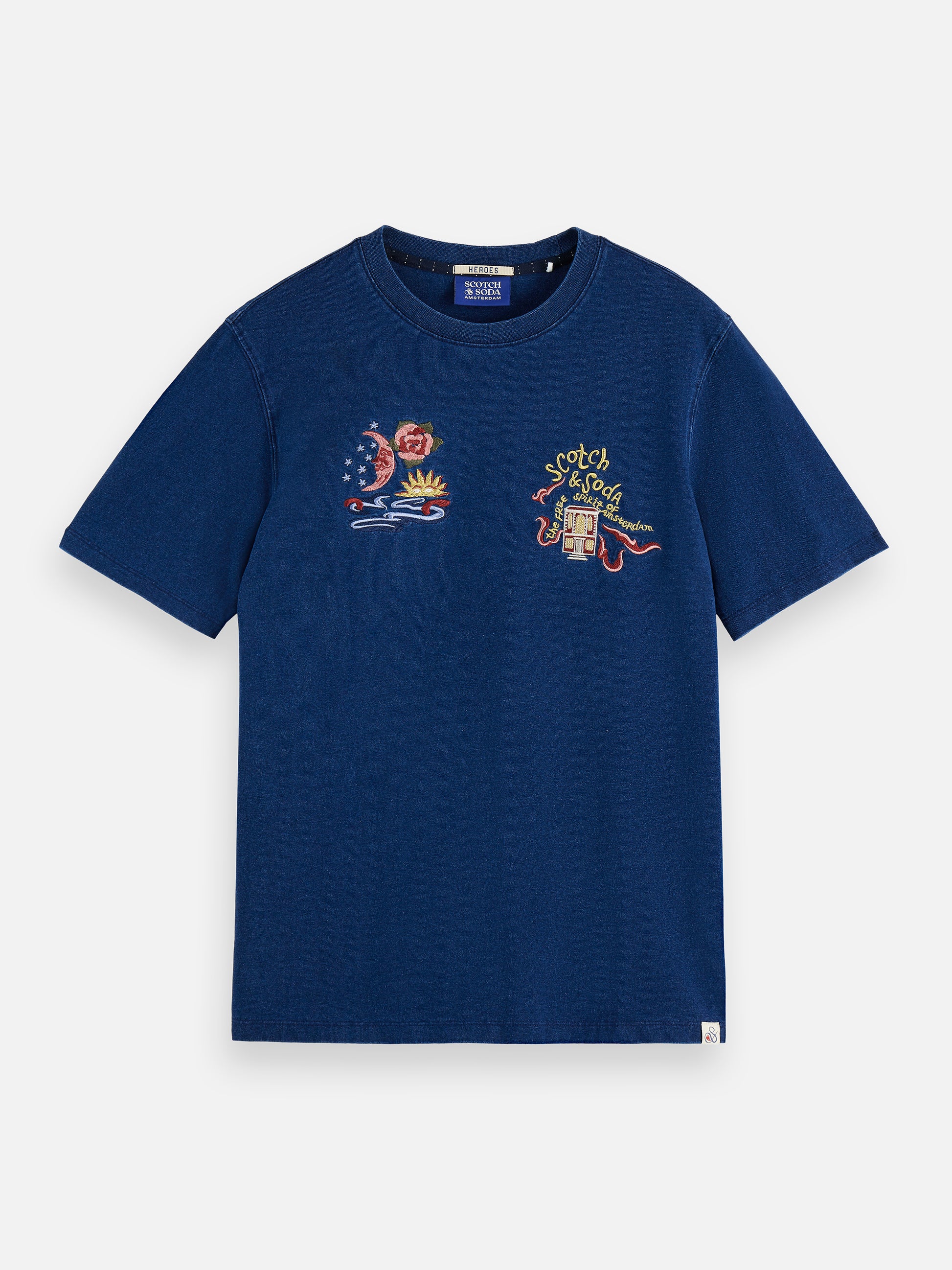 Midnight Blue טי שירט קצרה לגברים heroes anniversary - מהדורת 40 שנה SCOTCH & SODA