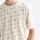 White Smoke טי שירט קצרה לגברים Micro-Printed SCOTCH & SODA