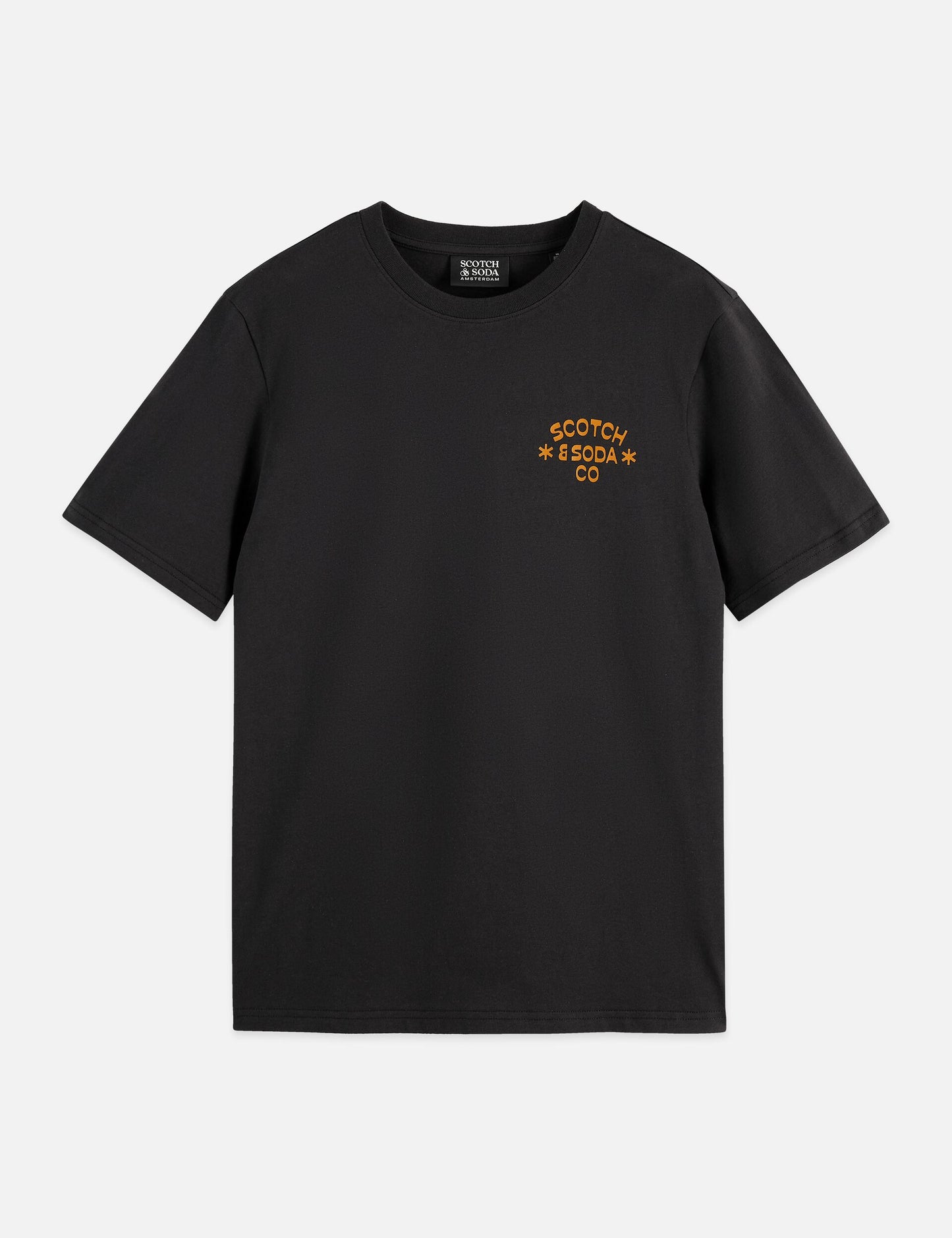 Dark Slate Gray טי שירט קצרה לגברים Left Chest Artwork SCOTCH & SODA