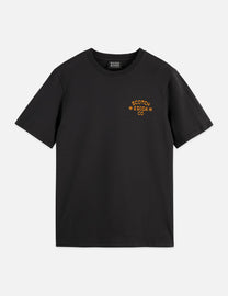 Dark Slate Gray טי שירט קצרה לגברים Left Chest Artwork SCOTCH & SODA