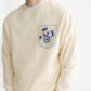 Gray סווטשירט לגברים Front And Back Artwork SCOTCH & SODA