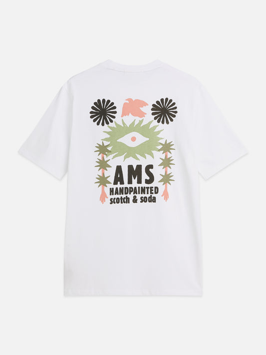 Lavender טי שירט קצרה לגברים Front And Back Artwork SCOTCH & SODA