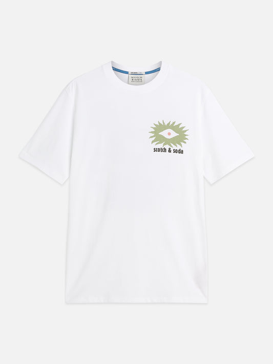 Lavender טי שירט קצרה לגברים Front And Back Artwork SCOTCH & SODA