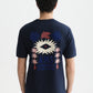 Black טי שירט קצרה לגברים Front And Back Artwork SCOTCH & SODA