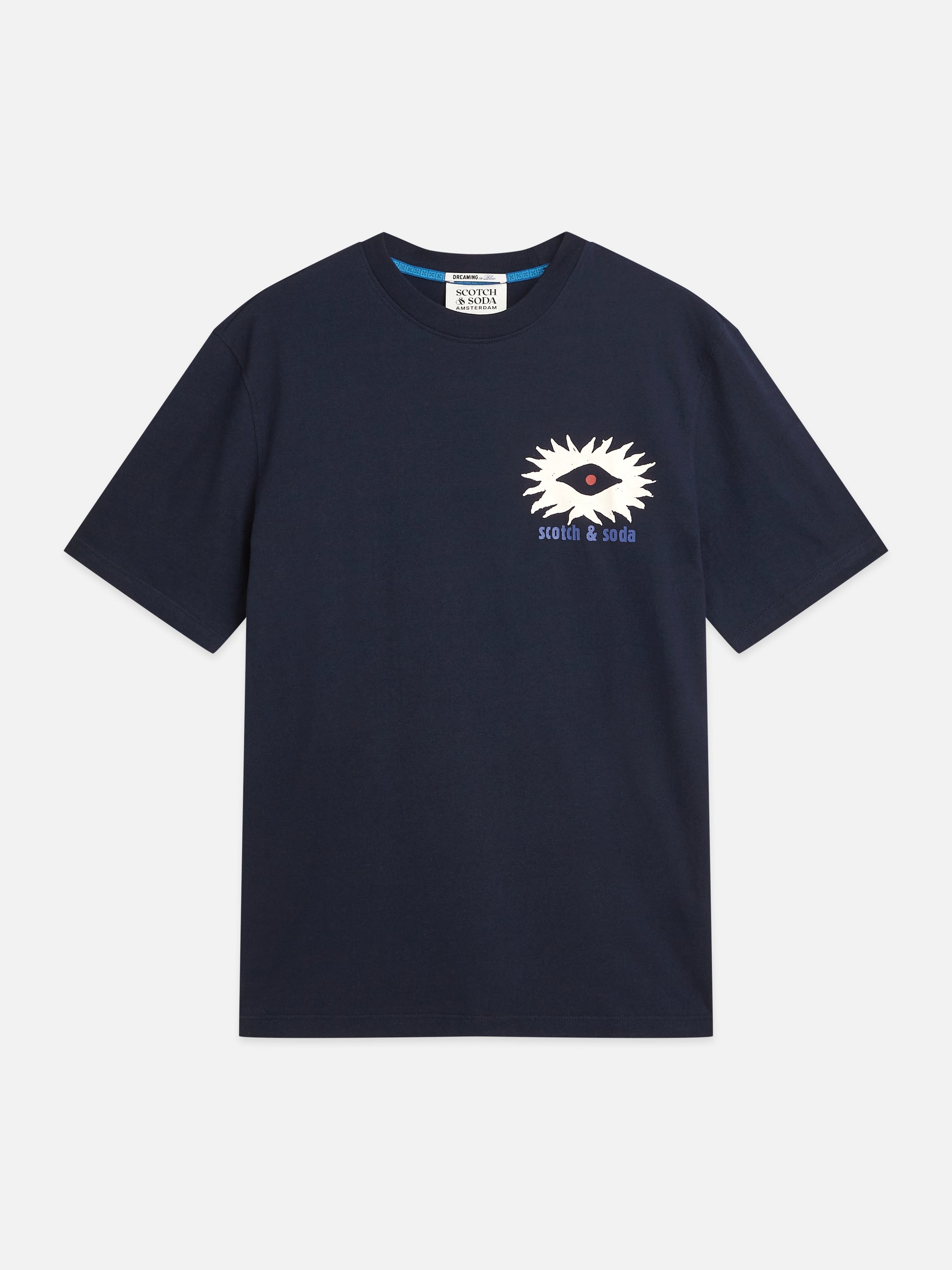 Dark Slate Gray טי שירט קצרה לגברים Front And Back Artwork SCOTCH & SODA