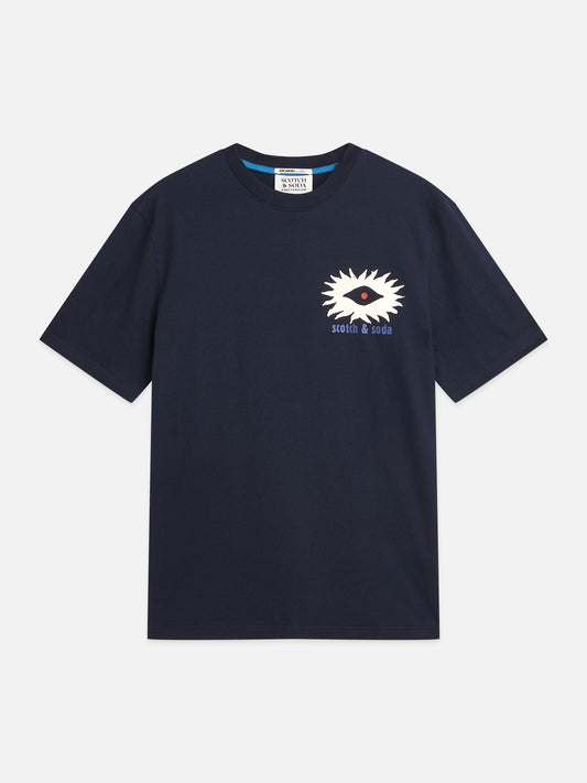 Dark Slate Gray טי שירט קצרה לגברים Front And Back Artwork SCOTCH & SODA