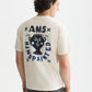 White Smoke טי שירט קצרה לגברים Front And Back Artwork SCOTCH & SODA