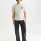 White Smoke טי שירט קצרה לגברים Front And Back Artwork SCOTCH & SODA