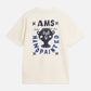 Antique White טי שירט קצרה לגברים Front And Back Artwork SCOTCH & SODA
