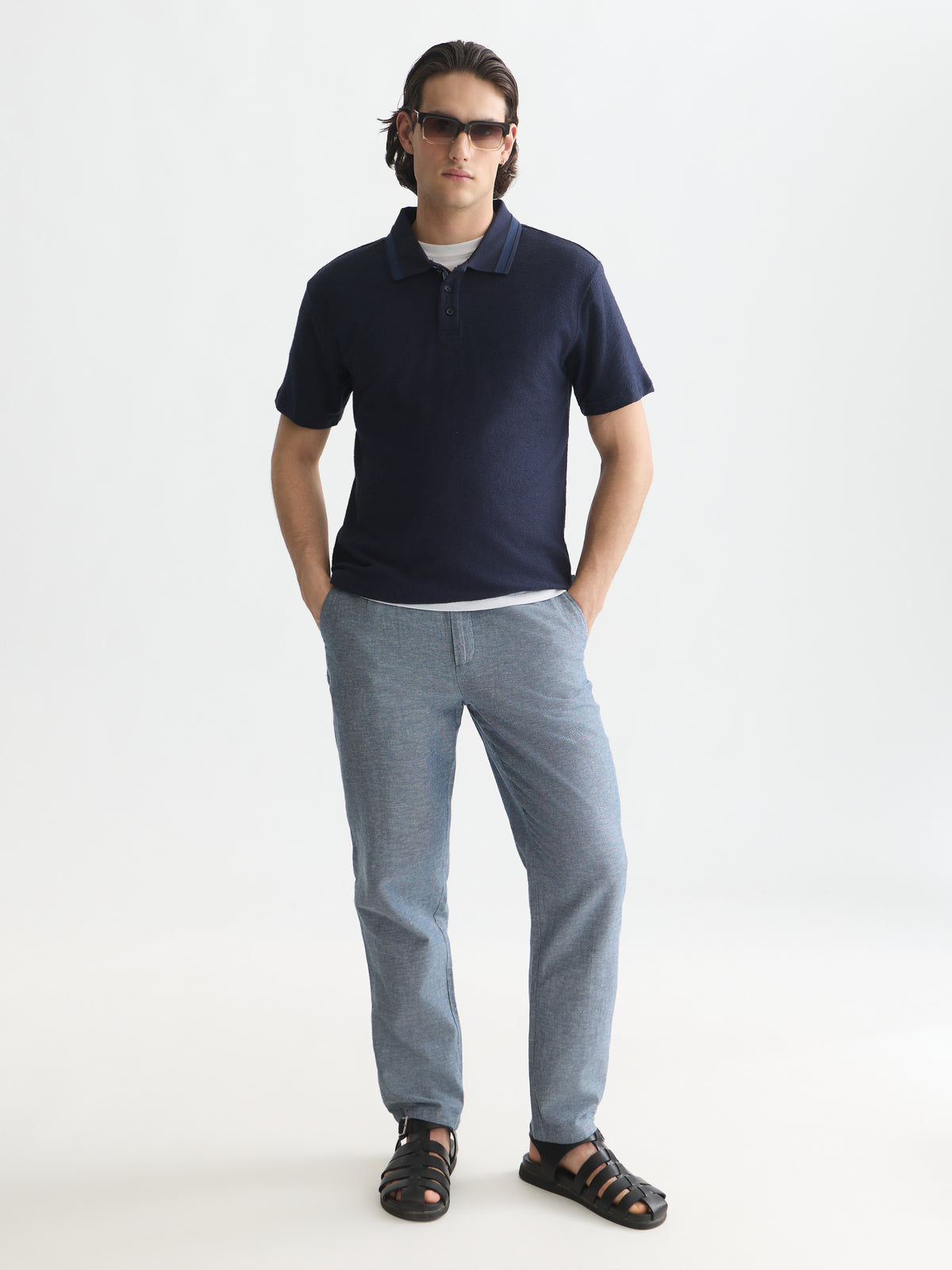 White Smoke מכנסיים ארוכים לגברים Seasonal Core Warren SCOTCH & SODA
