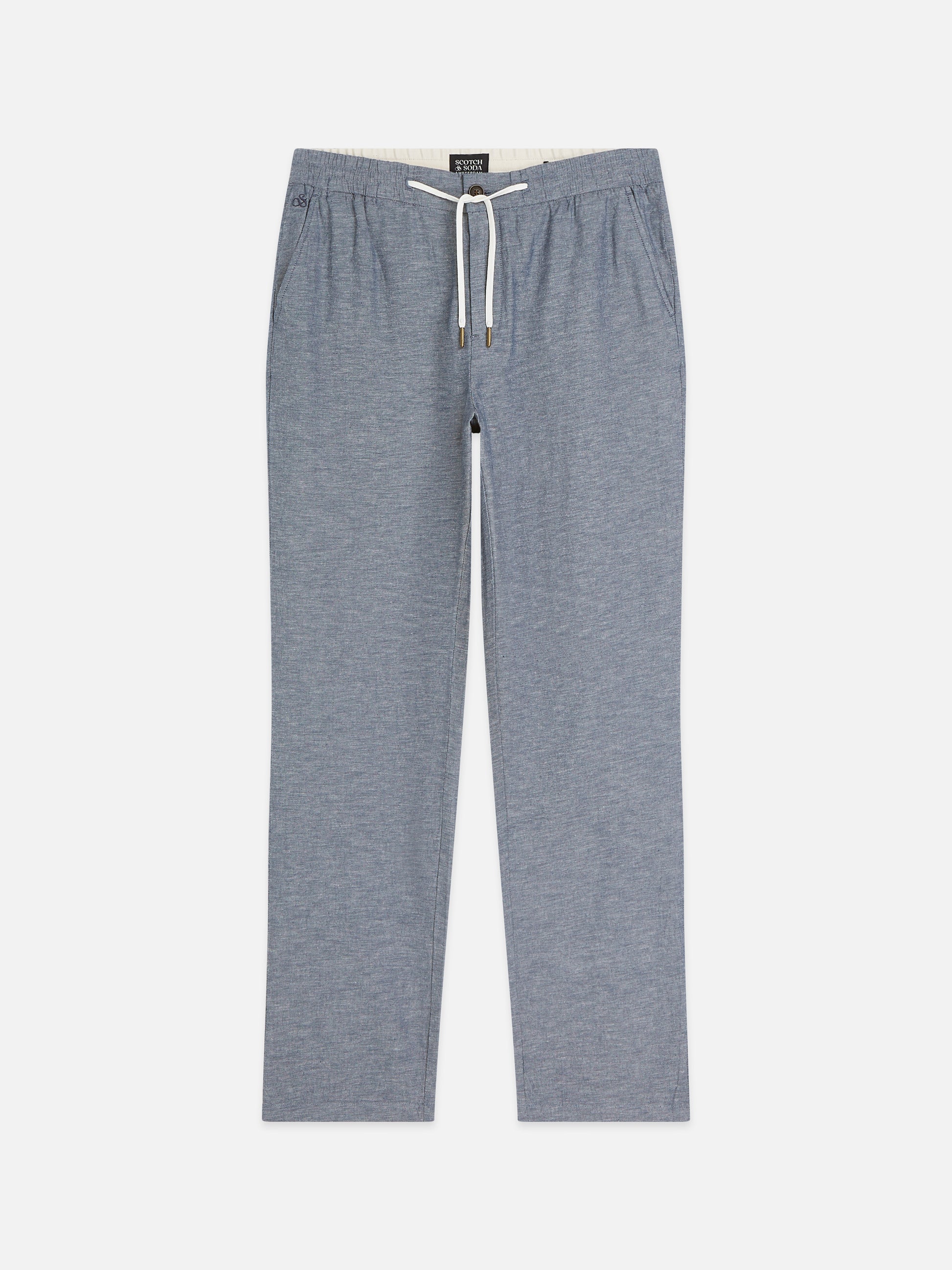 Light Slate Gray מכנסיים ארוכים לגברים Seasonal Core Warren SCOTCH & SODA