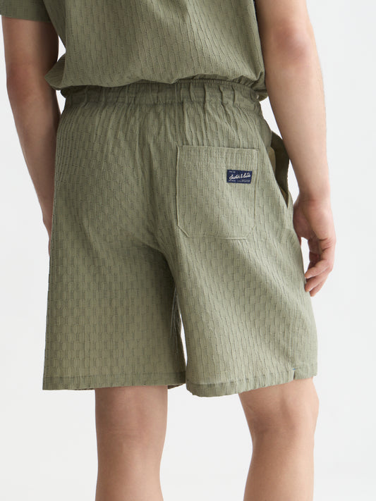 Lavender שורטס ברמודה לגברים Jacquard Seersucker SCOTCH & SODA