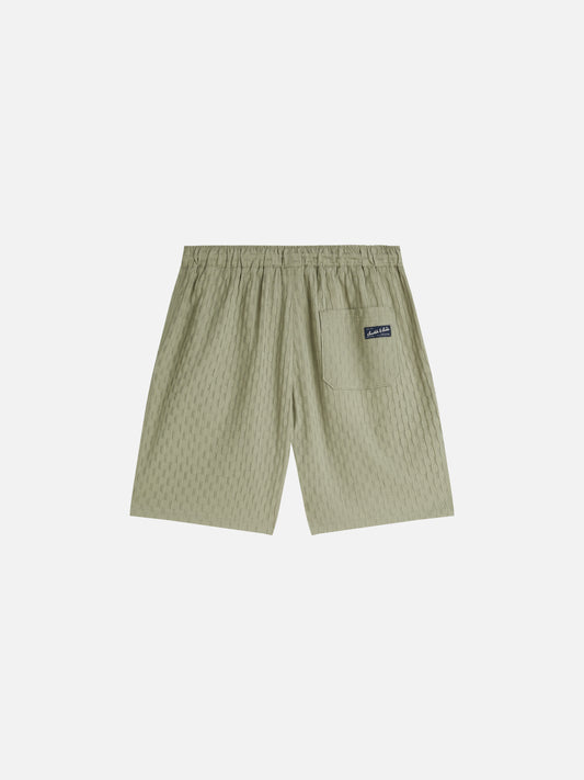 Dark Sea Green שורטס ברמודה לגברים Jacquard Seersucker SCOTCH & SODA
