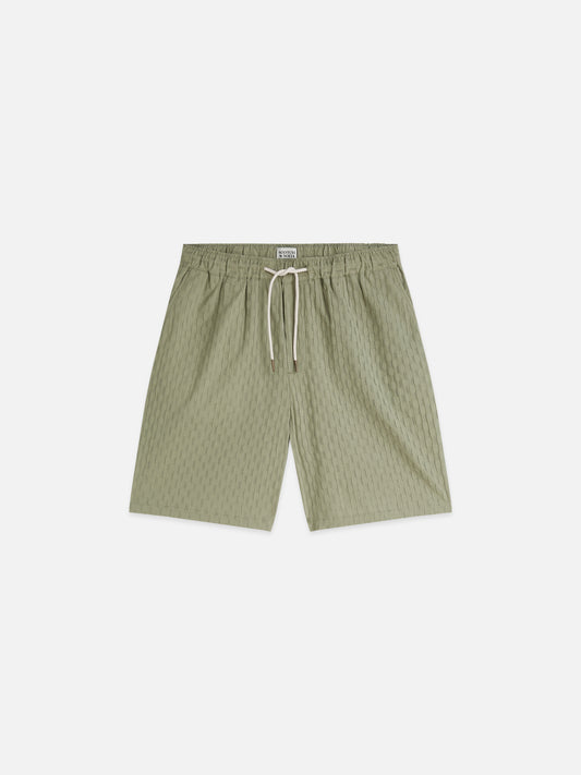 Dark Sea Green שורטס ברמודה לגברים Jacquard Seersucker SCOTCH & SODA