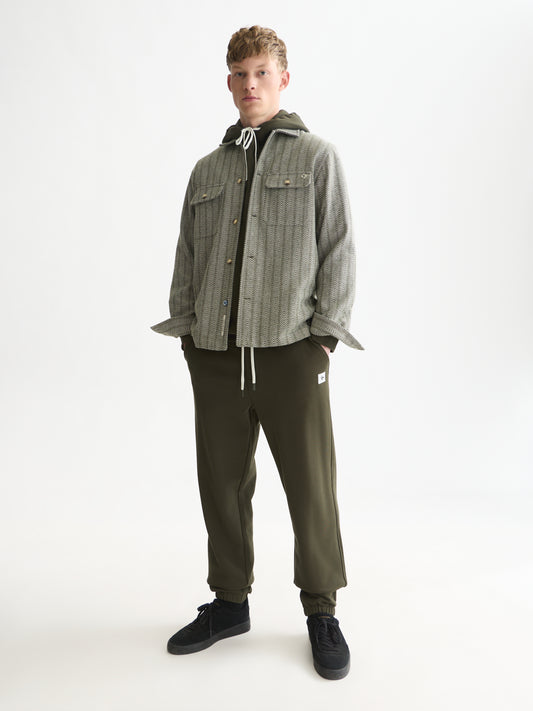 White Smoke מכנסי טרנינג לגברים Seasonal Core Logo Badge SCOTCH & SODA