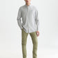 White Smoke חולצה מכופתרת אוקספורד לגברים Seasonal Core Striped SCOTCH & SODA