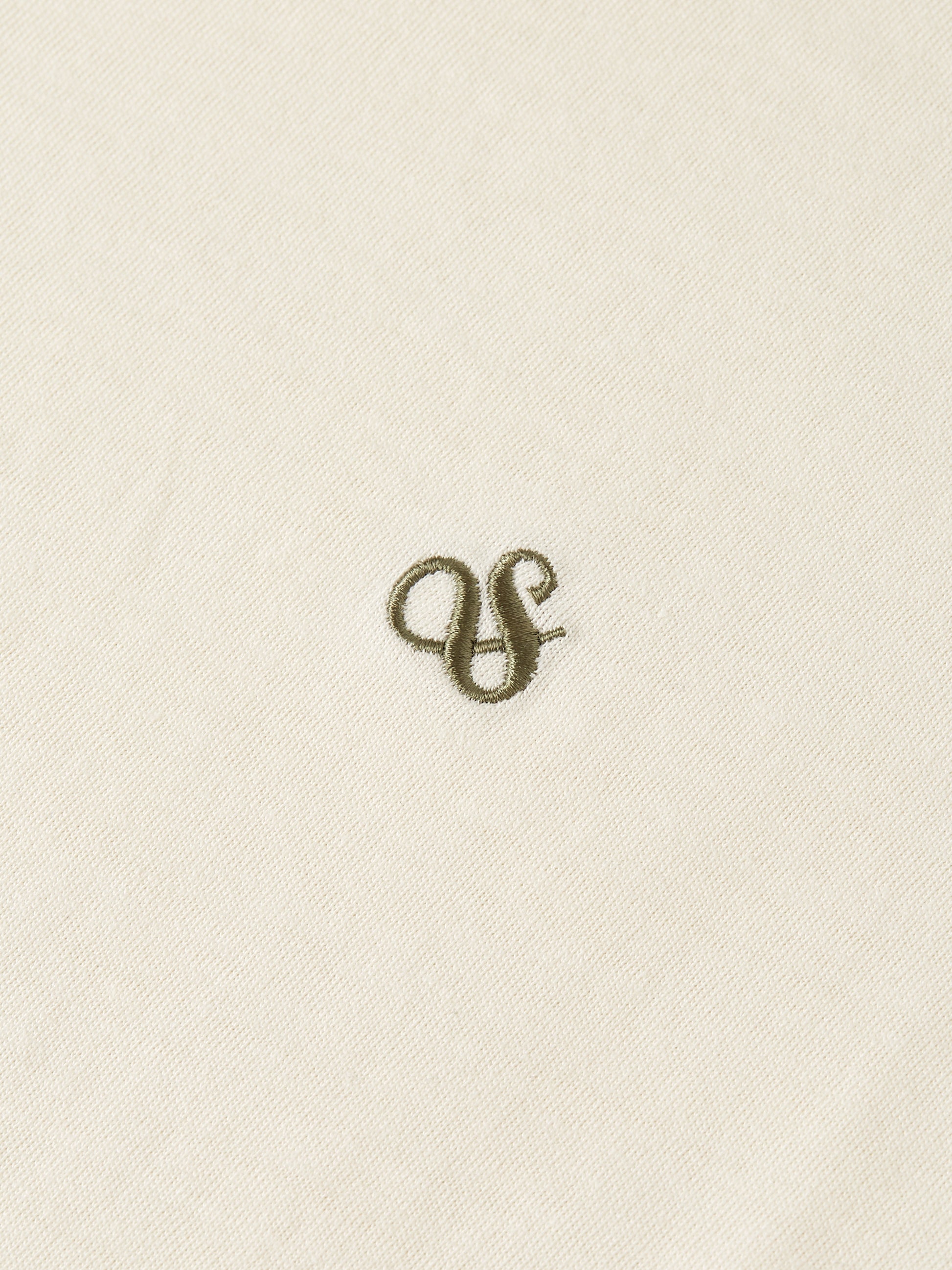Antique White טי שירט קצרה לגברים Seasonal Core Chest Logo SCOTCH & SODA