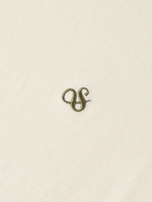 Antique White טי שירט קצרה לגברים Seasonal Core Chest Logo SCOTCH & SODA