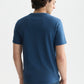 Midnight Blue טי שירט קצרה לגברים Seasonal Core Chest Logo SCOTCH & SODA