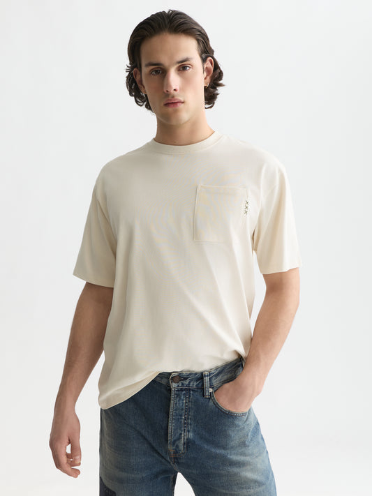 Lavender טי שירט קצרה לגברים Seasonal Core 3 Crosses SCOTCH & SODA