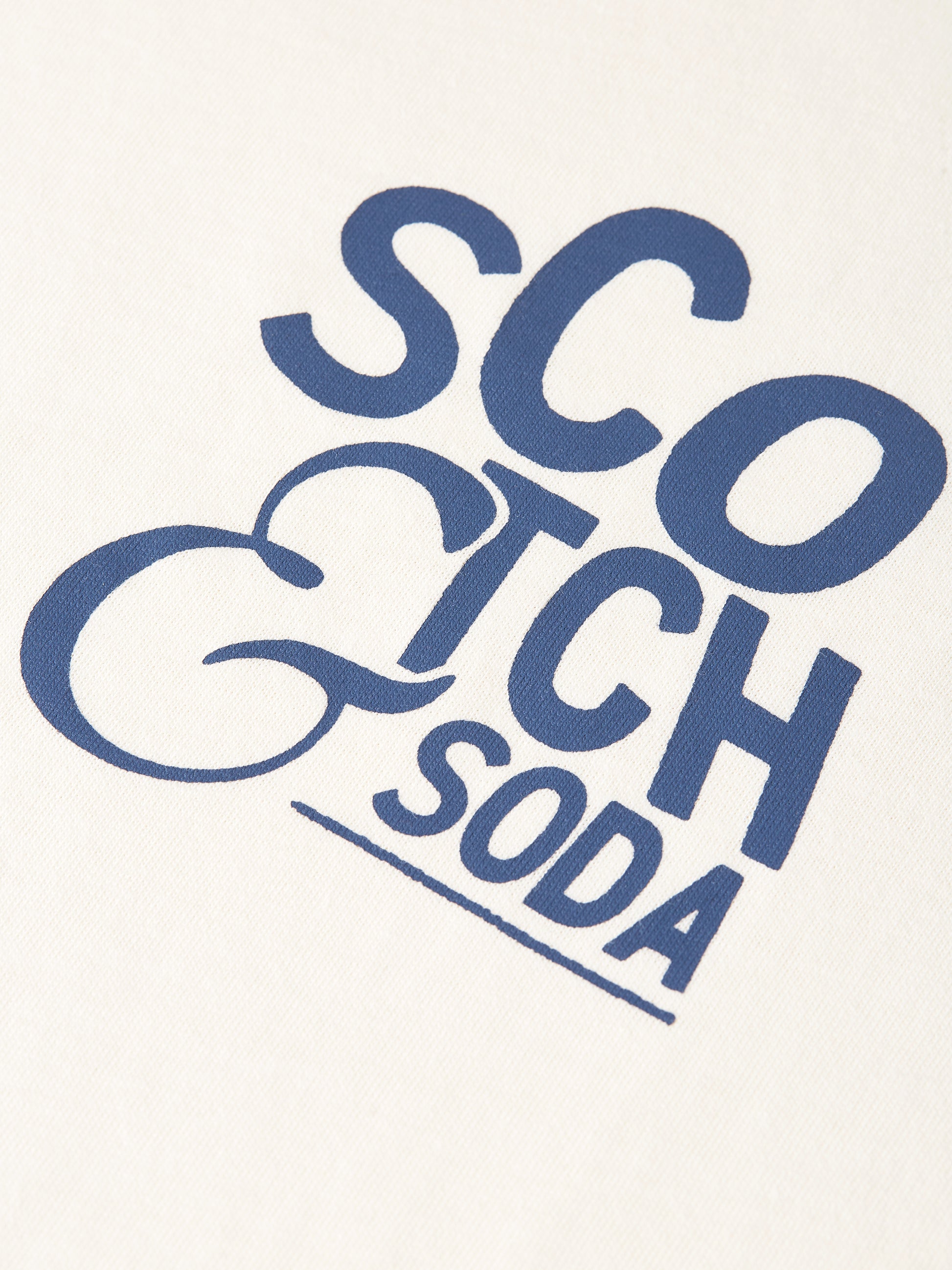 White Smoke טי שירט קצרה לגברים Left Chest Artwork SCOTCH & SODA