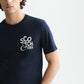 White Smoke טי שירט קצרה לגברים Left Chest Artwork SCOTCH & SODA