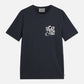 Dark Slate Gray טי שירט קצרה לגברים Left Chest Artwork SCOTCH & SODA