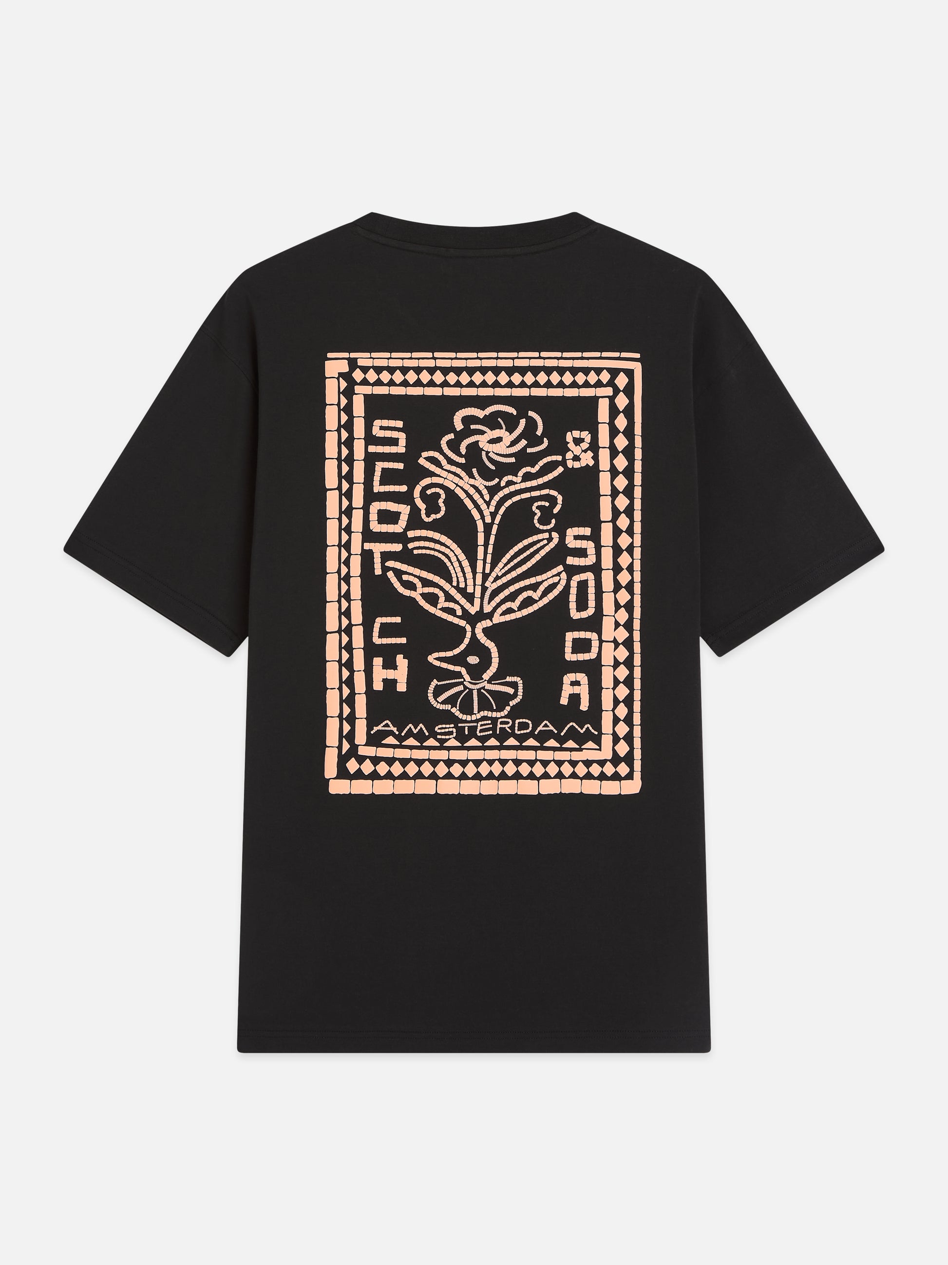 White Smoke טי שירט קצרה לגברים Front And Back Artwork SCOTCH & SODA