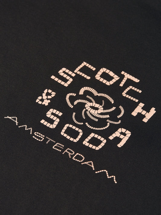 Dark Slate Gray טי שירט קצרה לגברים Front And Back Artwork SCOTCH & SODA