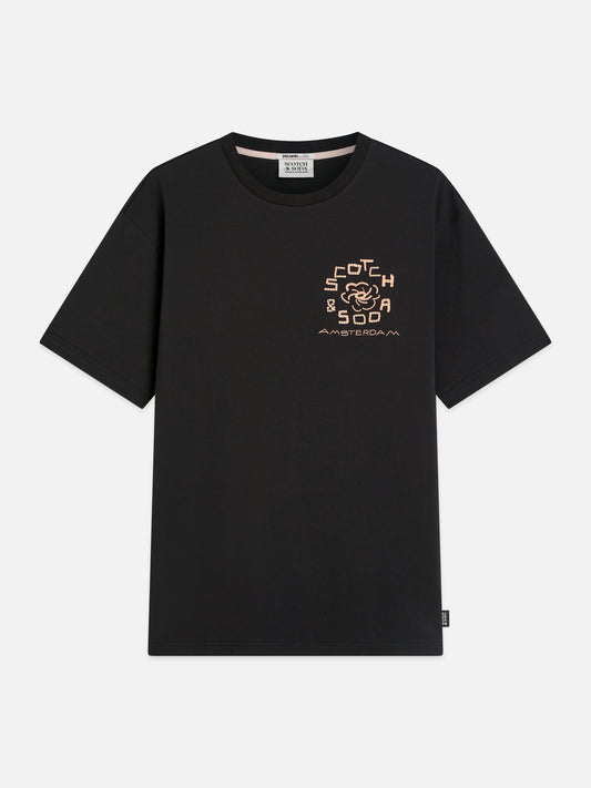 Dark Slate Gray טי שירט קצרה לגברים Front And Back Artwork SCOTCH & SODA