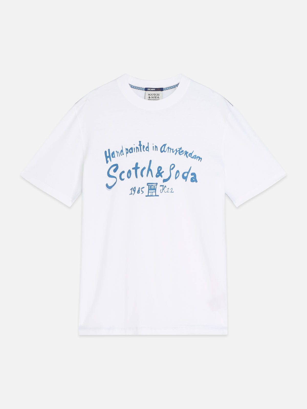 White Smoke טי שירט קצרה לגברים Front Artwork SCOTCH & SODA