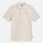 White Smoke חולצת פולו לגברים Seasonal Core Pique Chest Logo SCOTCH & SODA