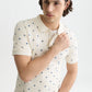 Lavender חולצת פולו לגברים Micro-Printed SCOTCH & SODA