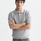 White Smoke חולצת פולו לגברים Seasonal Core Structured Knitted SCOTCH & SODA