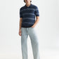 White Smoke חולצת פולו לגברים Striped Structured Knitted SCOTCH & SODA