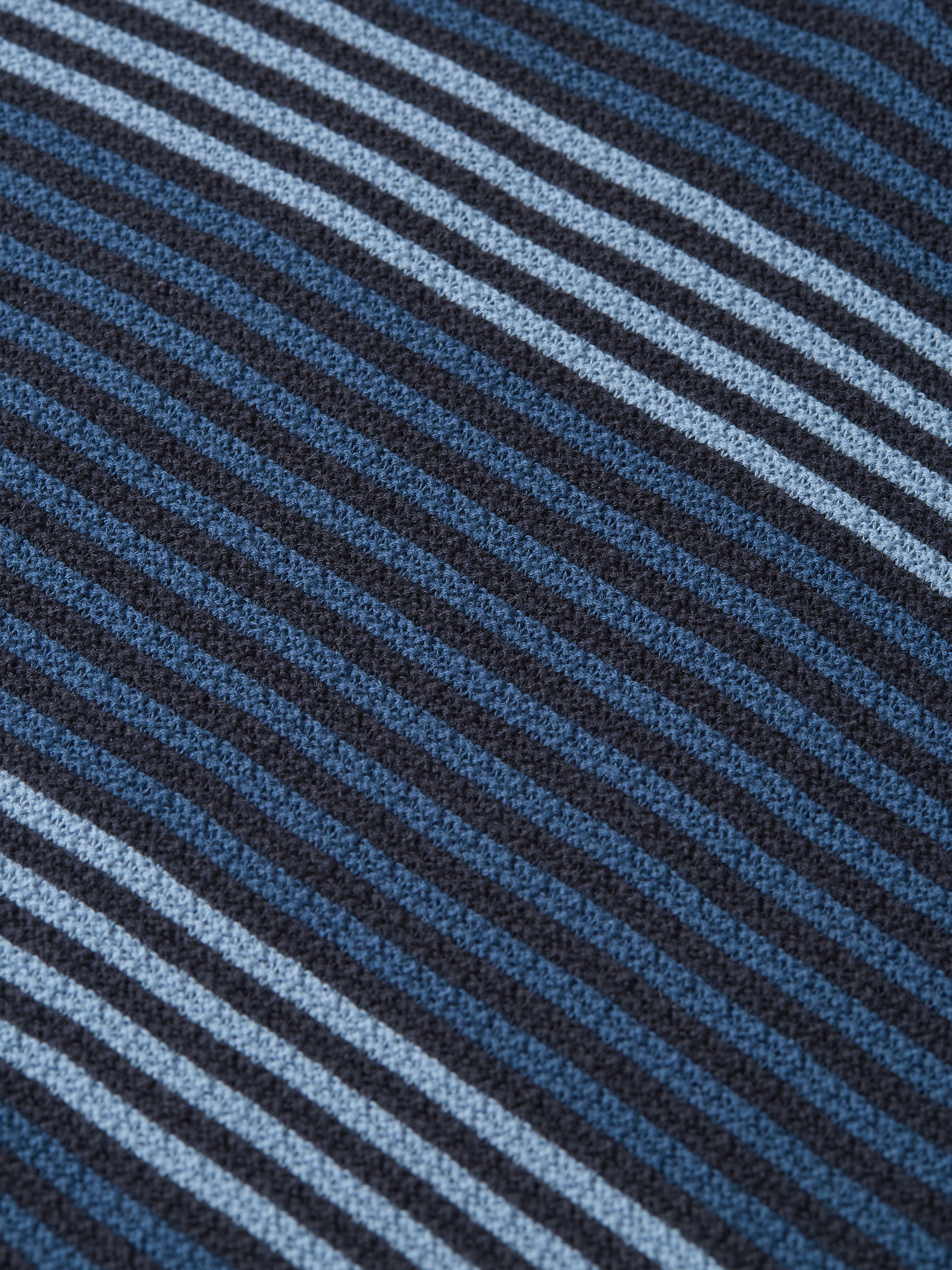 Dark Slate Gray חולצת פולו לגברים Striped Structured Knitted SCOTCH & SODA