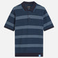 Dark Slate Gray חולצת פולו לגברים Striped Structured Knitted SCOTCH & SODA