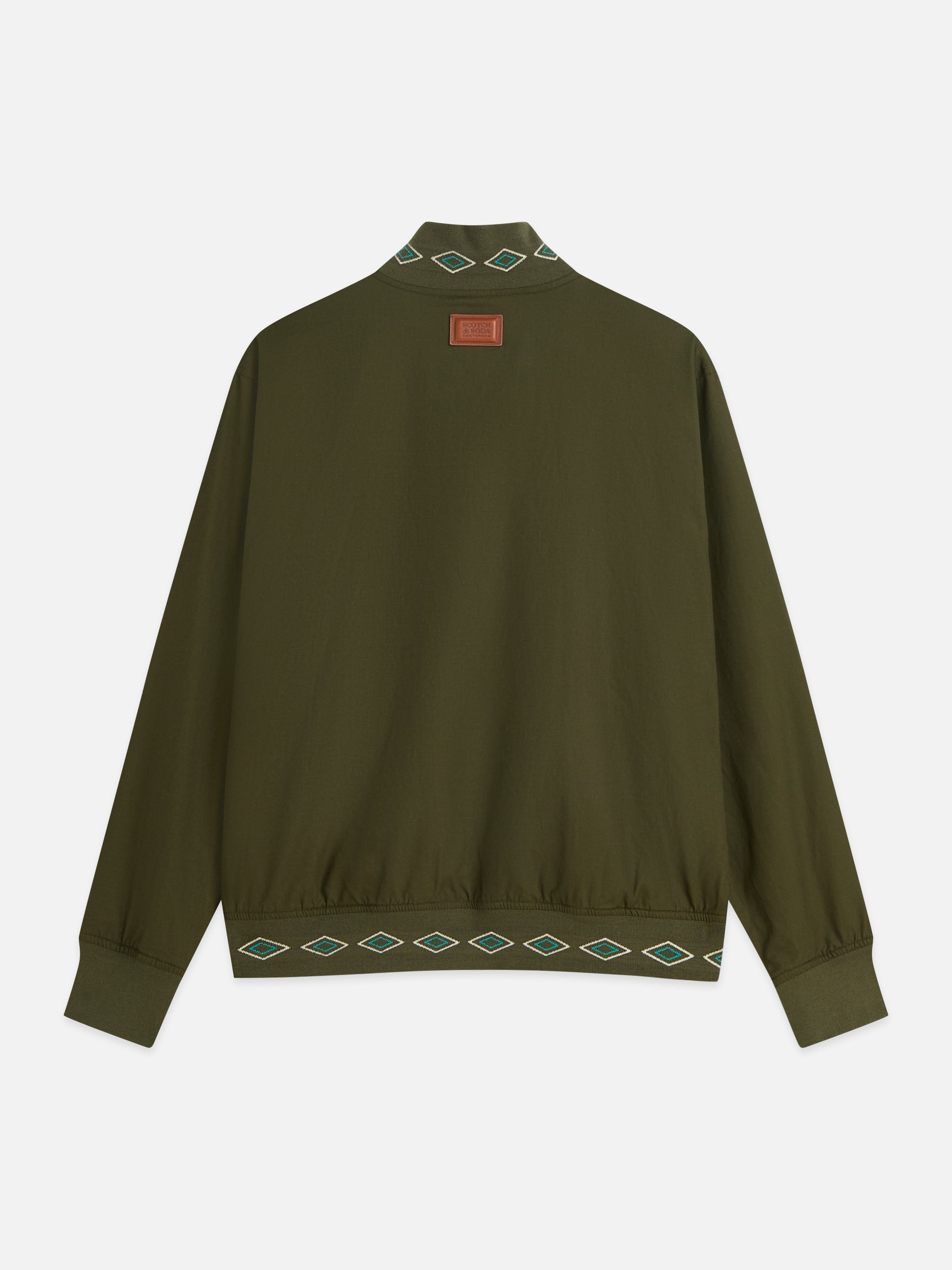White Smoke ג'קט דו צדדי לגברים Reversible Bomber SCOTCH & SODA