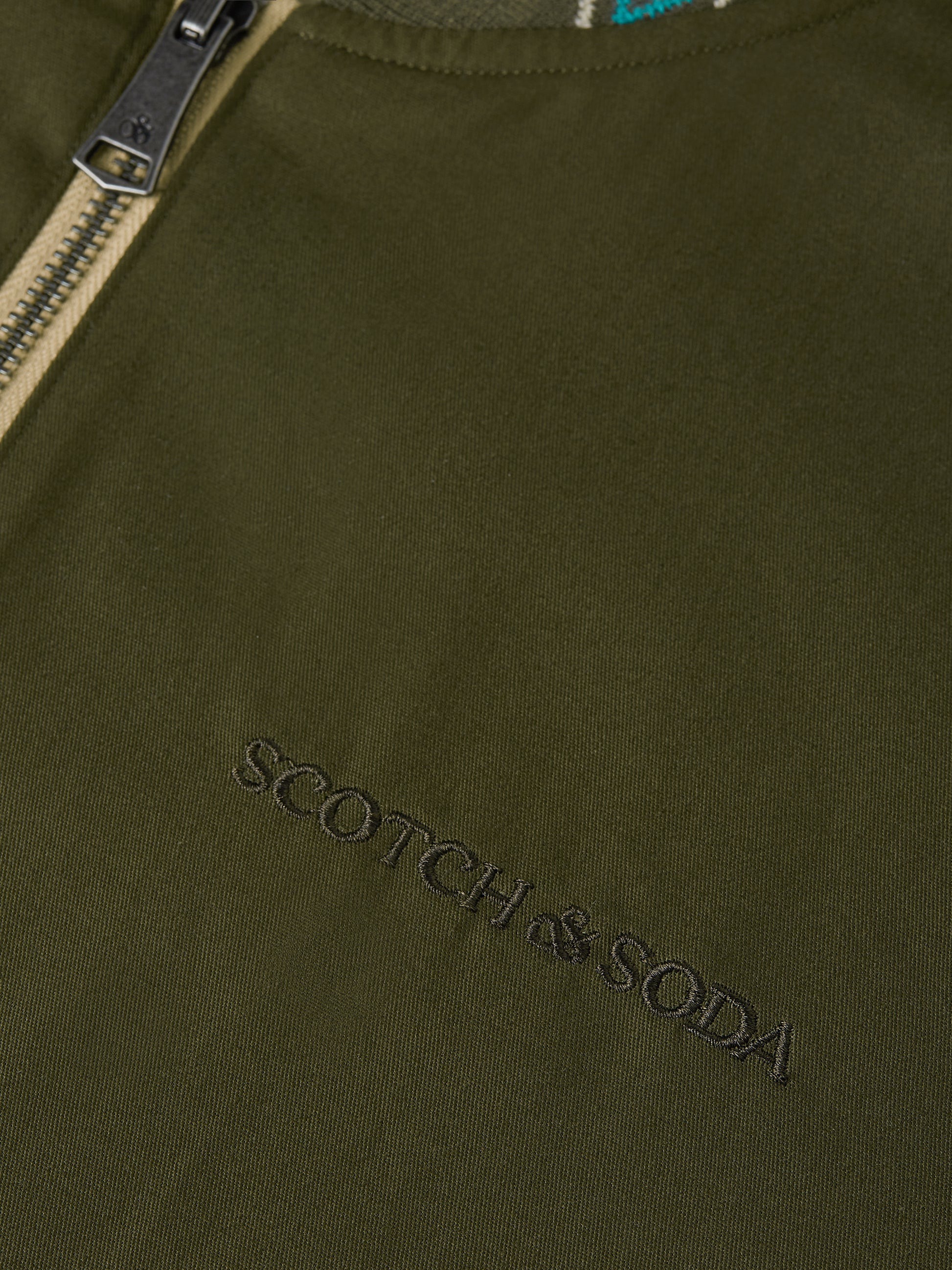 Dark Slate Gray ג'קט דו צדדי לגברים Reversible Bomber SCOTCH & SODA