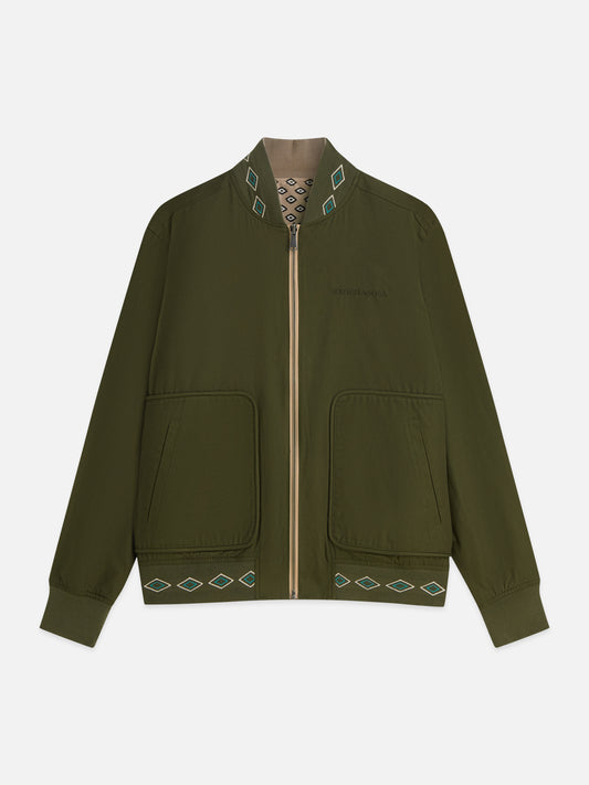 Dark Slate Gray ג'קט דו צדדי לגברים Reversible Bomber SCOTCH & SODA