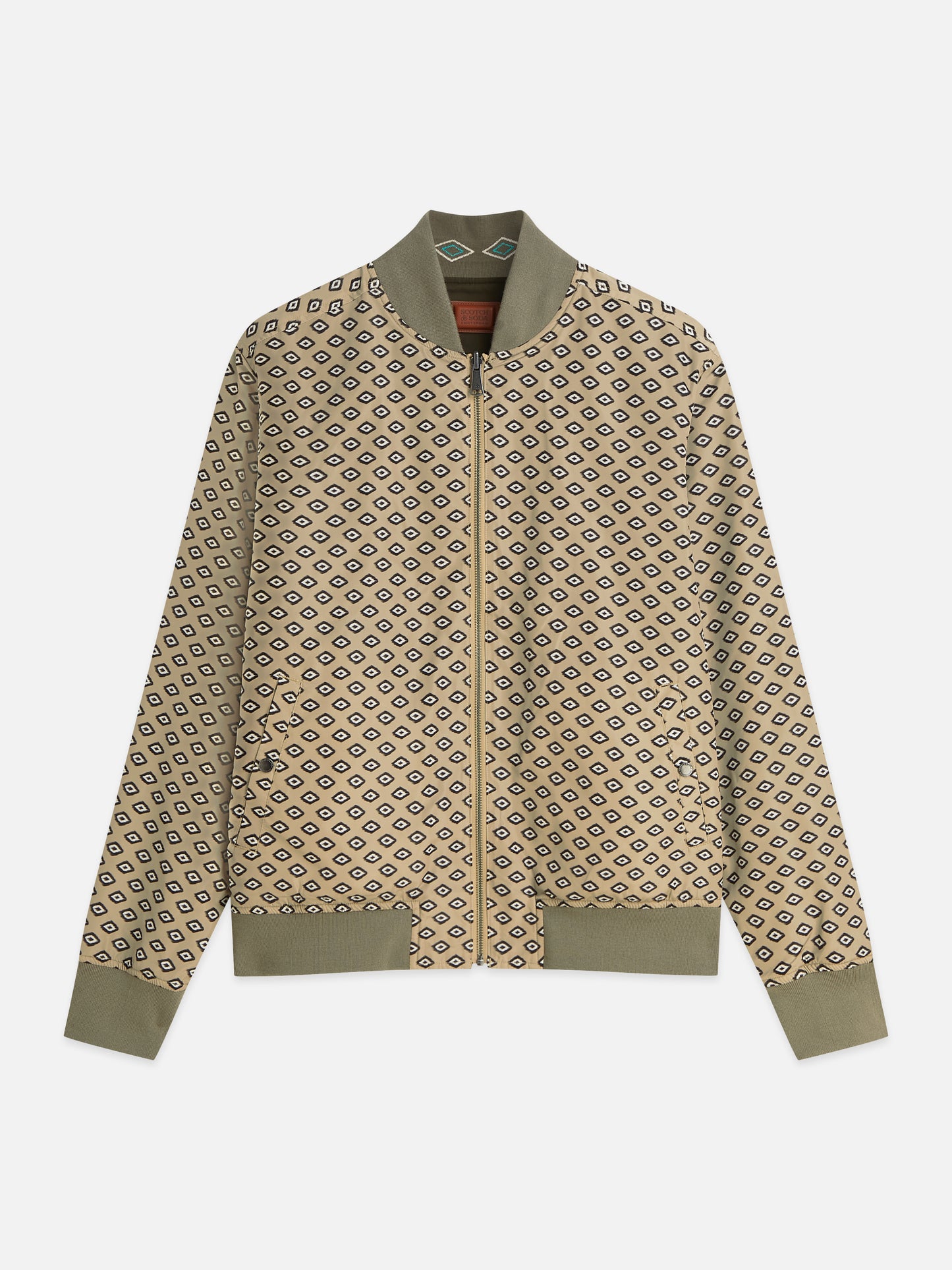 White Smoke ג'קט דו צדדי לגברים Reversible Bomber SCOTCH & SODA