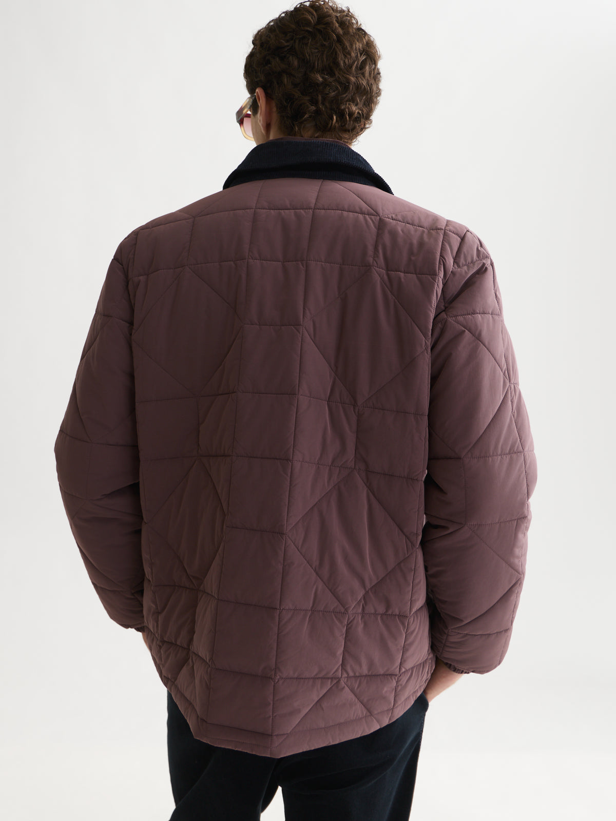 Lavender ג'קט מרופד לגברים Quilted Geo SCOTCH & SODA