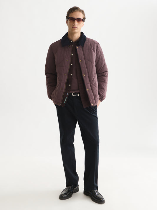 White Smoke ג'קט מרופד לגברים Quilted Geo SCOTCH & SODA