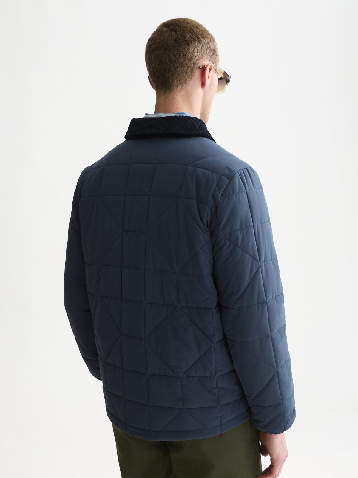 White Smoke ג'קט מרופד לגברים Quilted Geo SCOTCH & SODA
