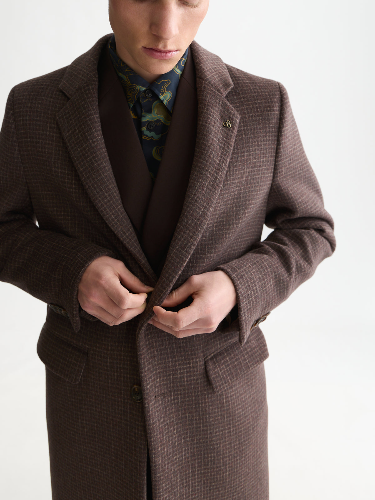 Black מעיל צמר לגברים Classic Wool SCOTCH & SODA