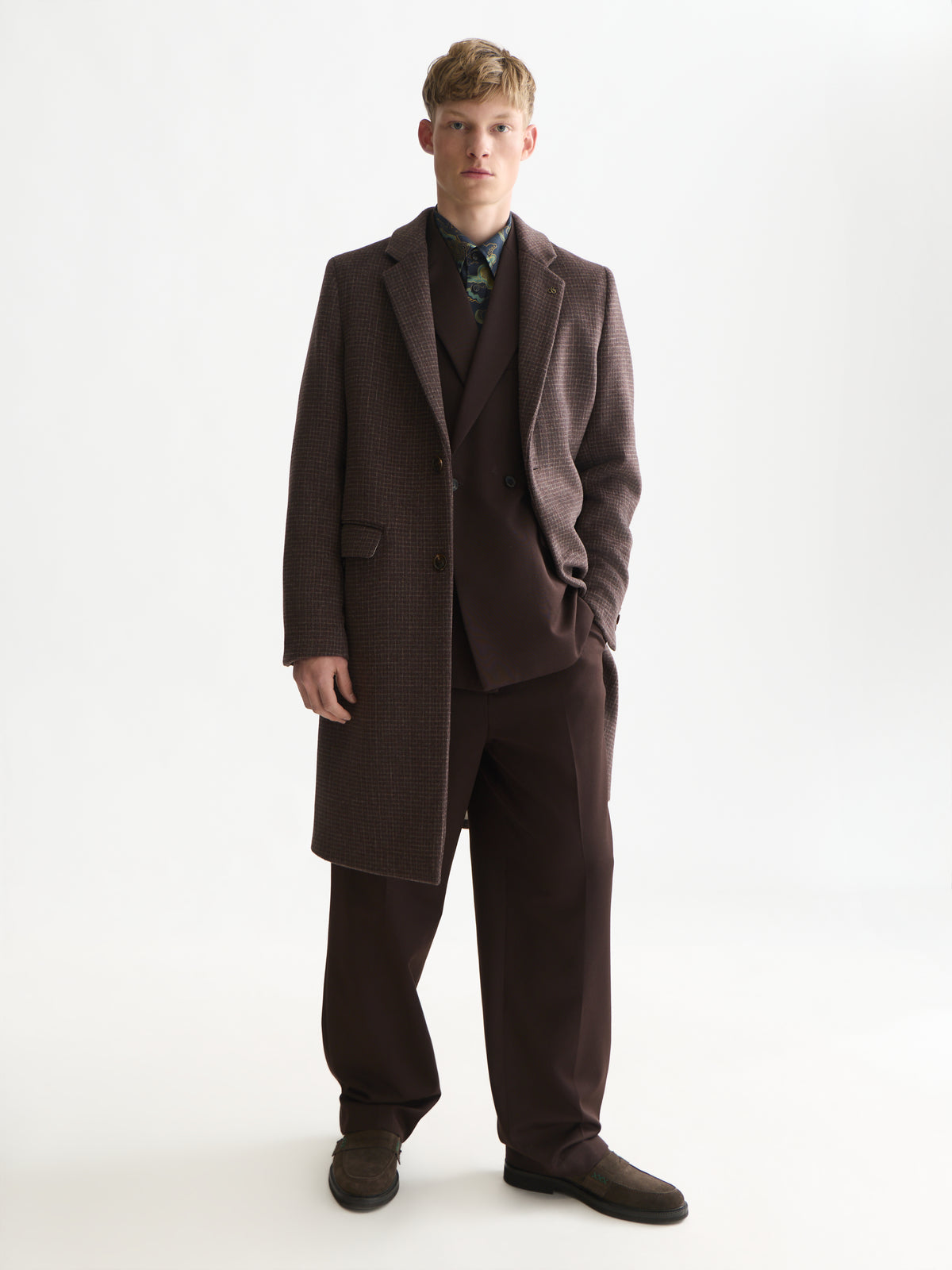 White Smoke מעיל צמר לגברים Classic Wool SCOTCH & SODA