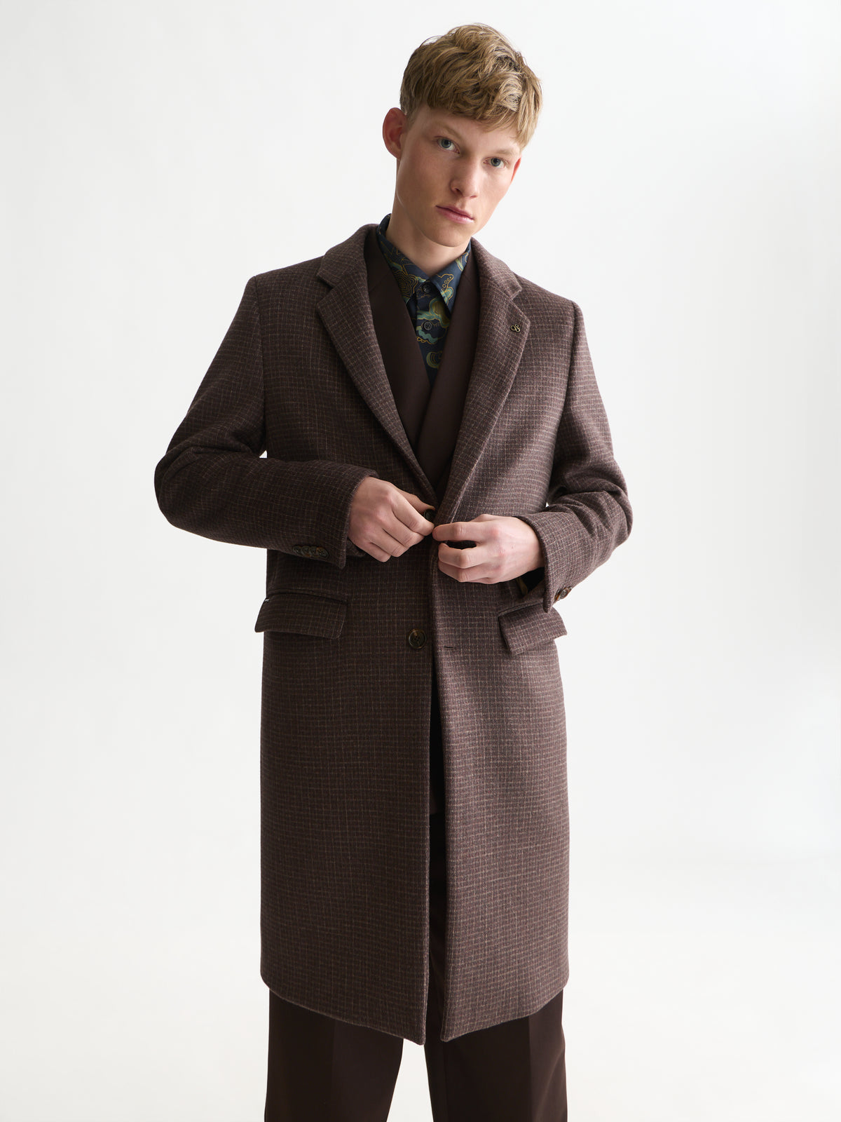 White Smoke מעיל צמר לגברים Classic Wool SCOTCH & SODA